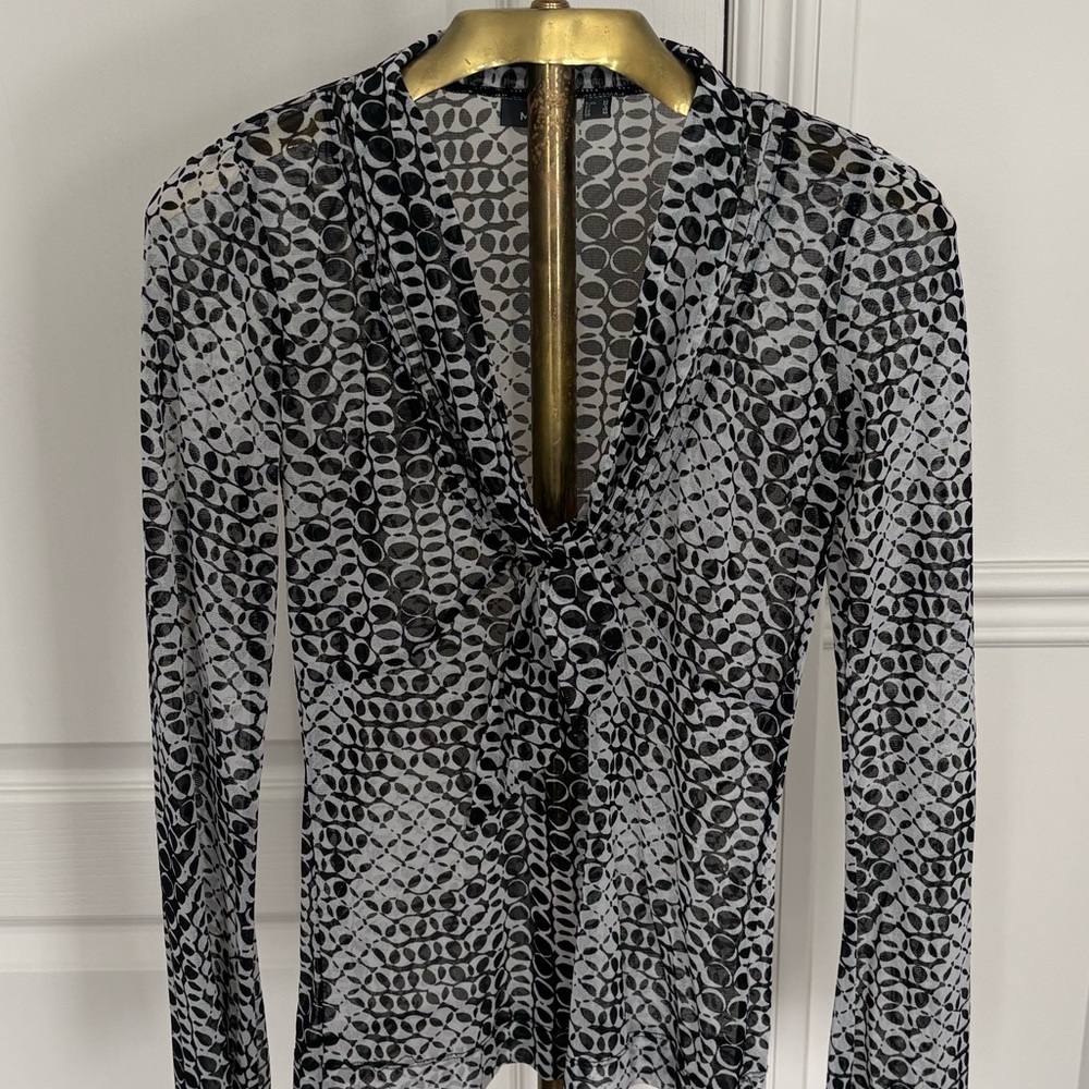 Stylish Black and Gray Women's Top